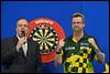 14-02-2016: Darts: Dutch Darts Masters: Venray
(L-R) interviewer Jacques Nieuwlaat of PDC, Simon Whitlock - fe1602140498.jpg